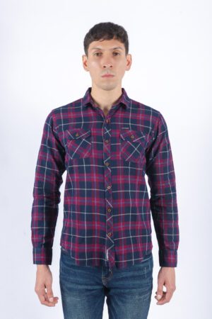 Camisa sales leñadora azul